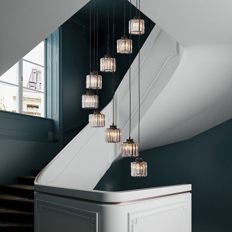 Long Modern Minimalist Chandelier