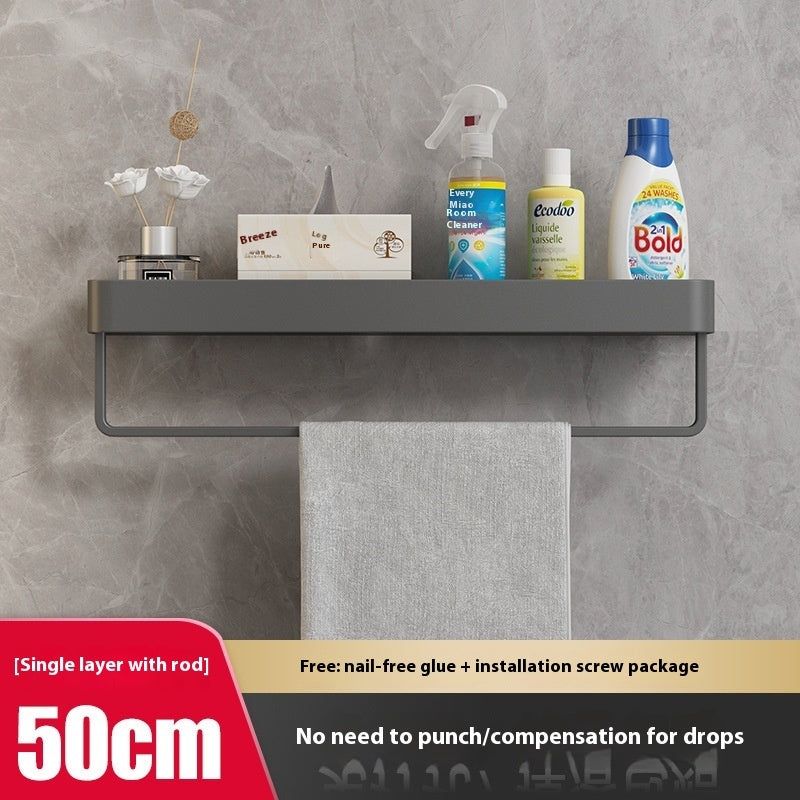 Bathroom Organiser Rack With Towel Holder