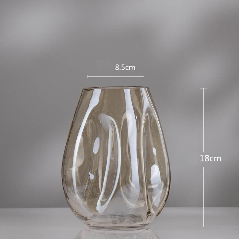 Creative Simple Glazed Glass Vase
