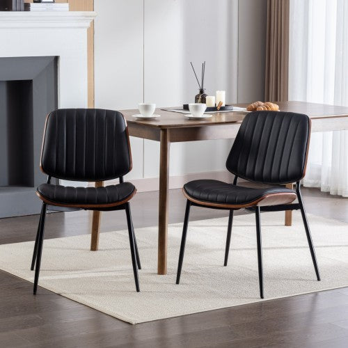 Set Of Two Black Office Chairs