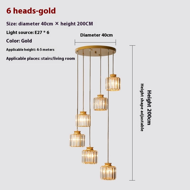 Long Modern Minimalist Chandelier