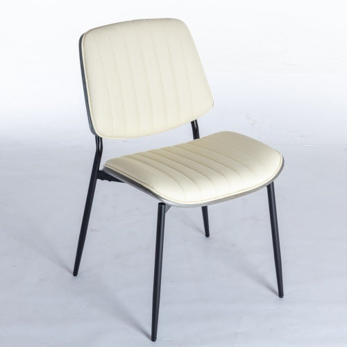 Set Of Two Beige Office Chairs