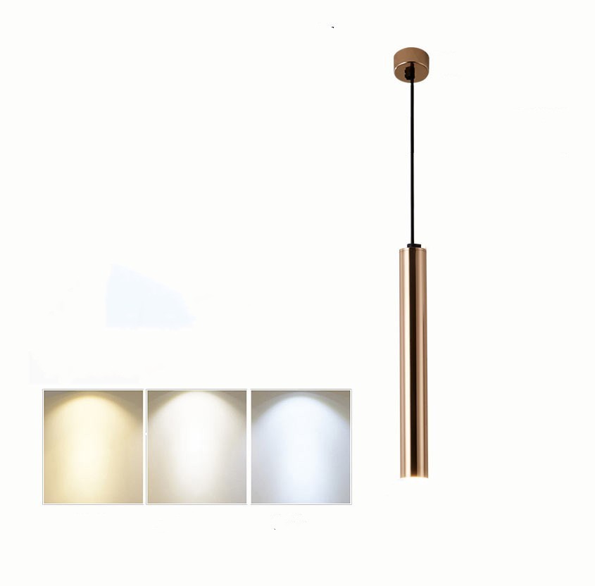 French Gold Cylindrical Chandelier