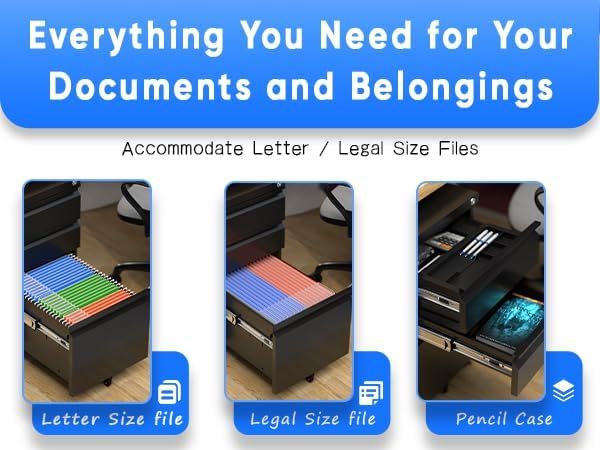 Three Draw File Cabinet
