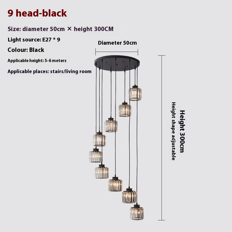 Long Modern Minimalist Chandelier
