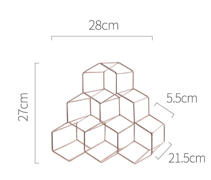 Geometric Wine Rack