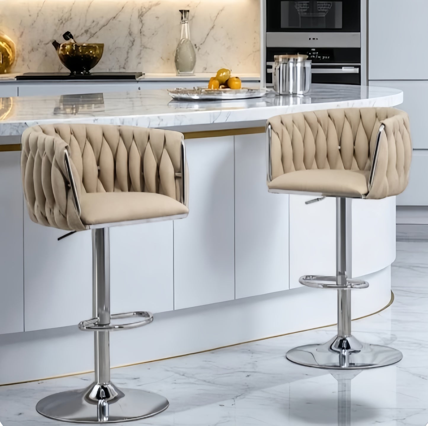 Set Of Two Retro Barstools