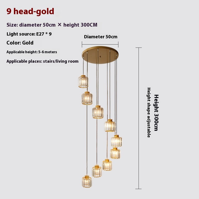 Long Modern Minimalist Chandelier