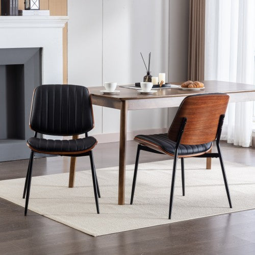 Set Of Two Black Office Chairs