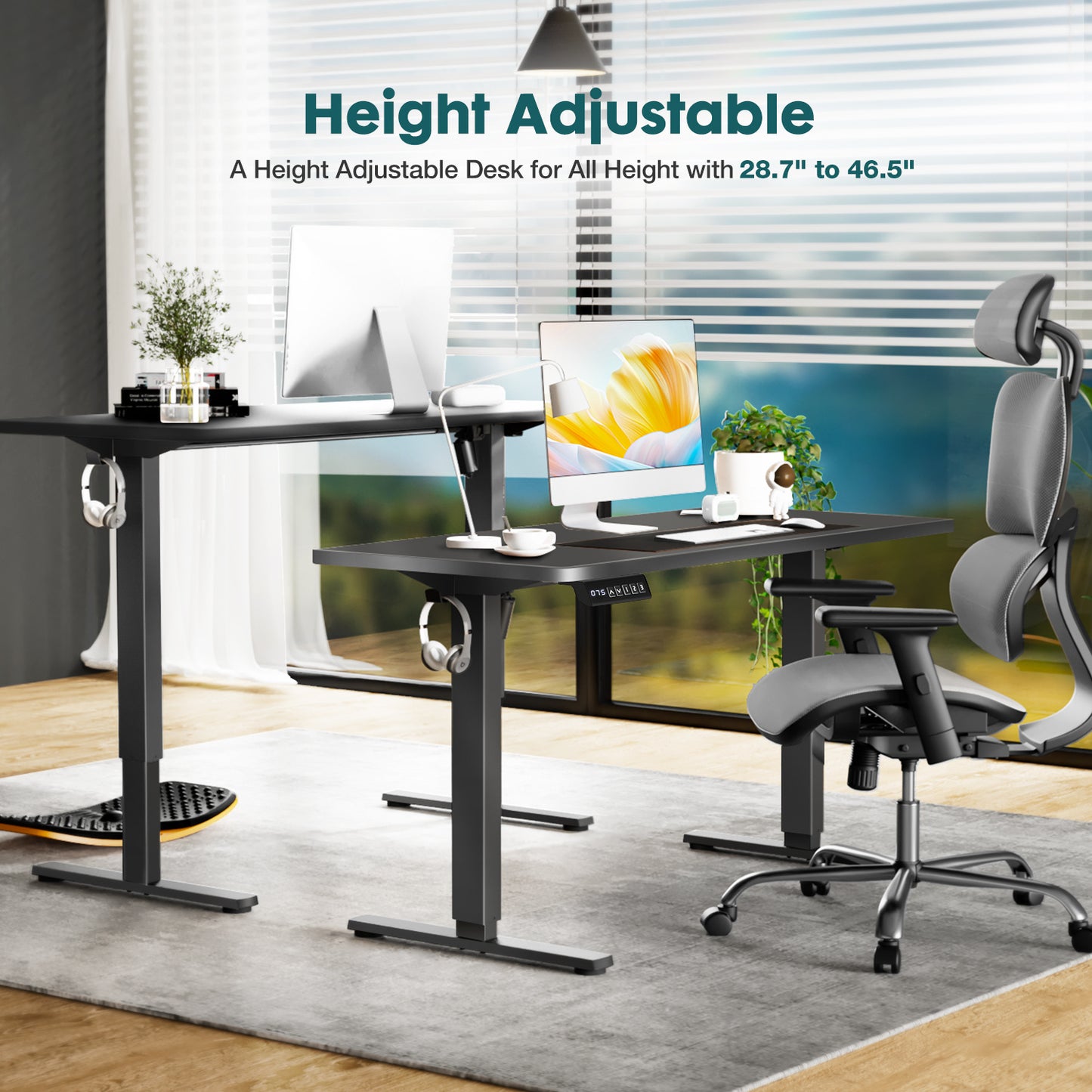 Adjustable Height Office Desk