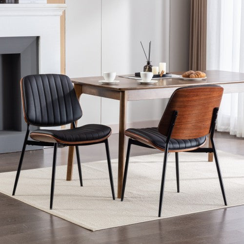 Set Of Two Black Office Chairs