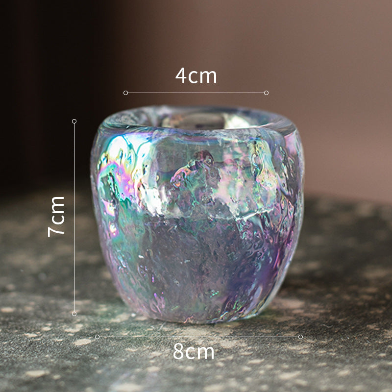 Ice Glass Candle Holder