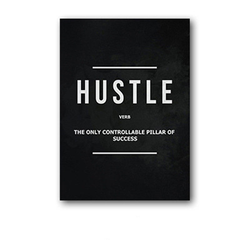 Hustle, Grind & Execution Wall Art