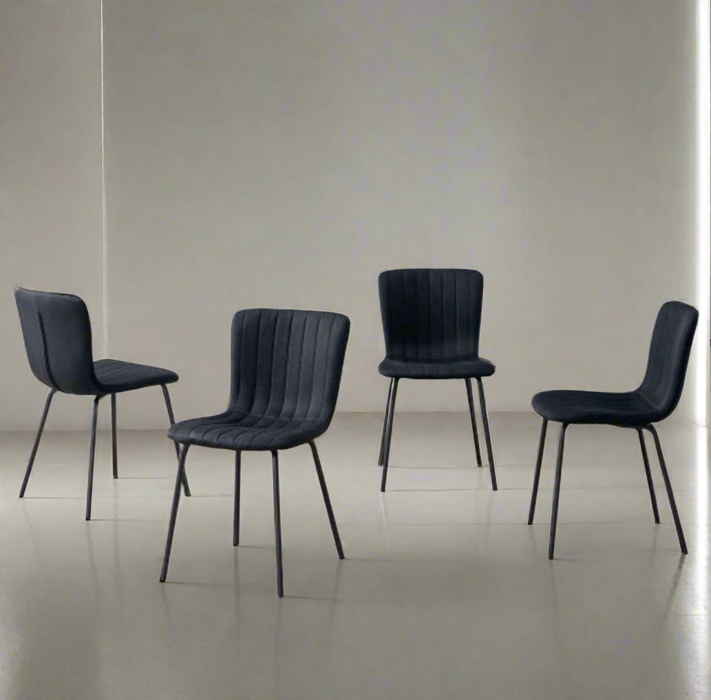 Minimalist Set Of Four Chairs