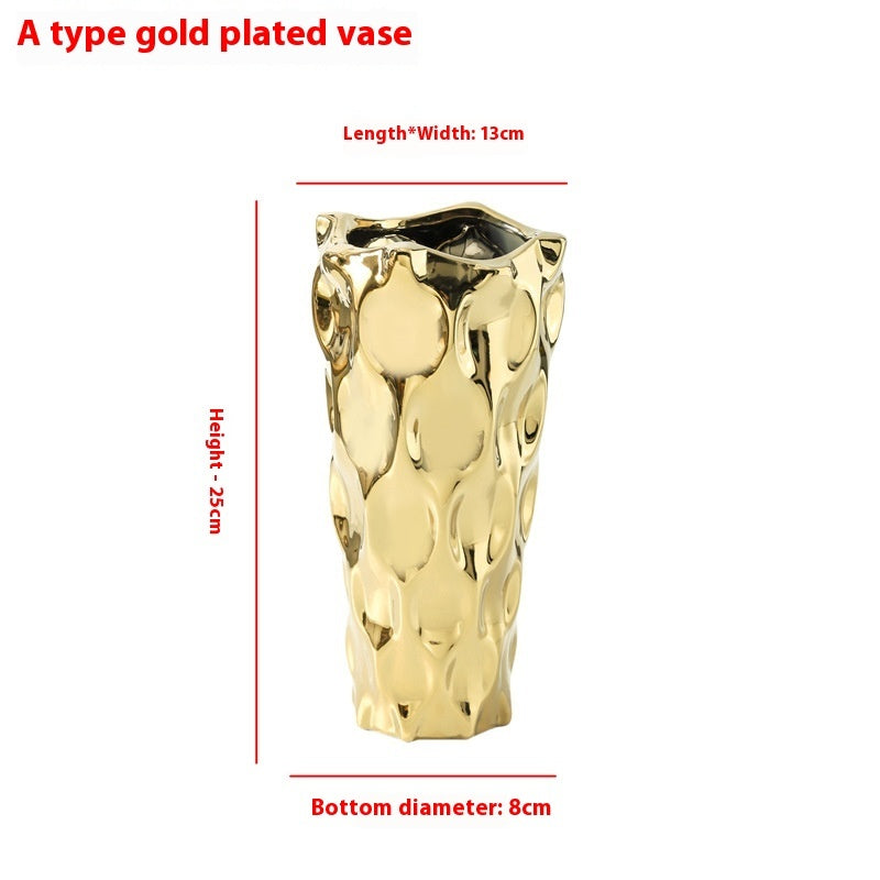 Unique Gold Vases