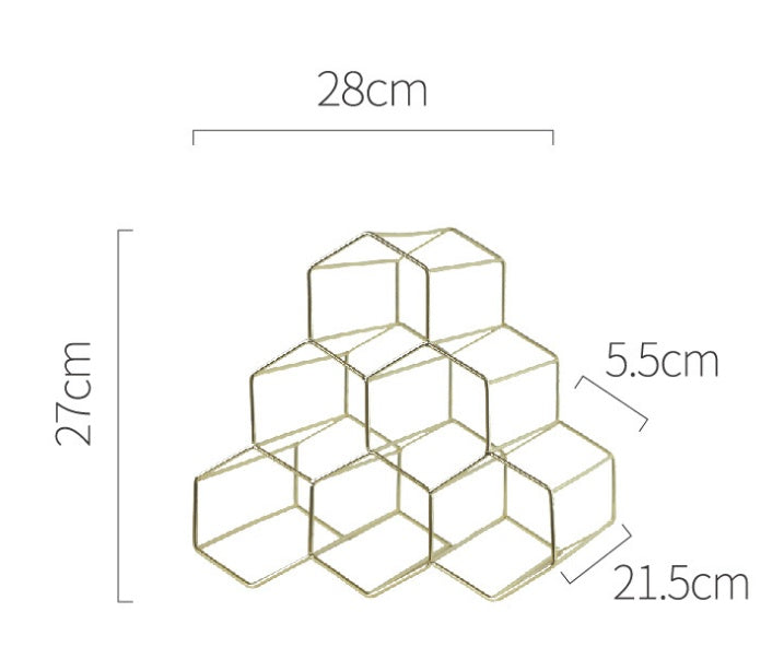 Geometric Wine Rack