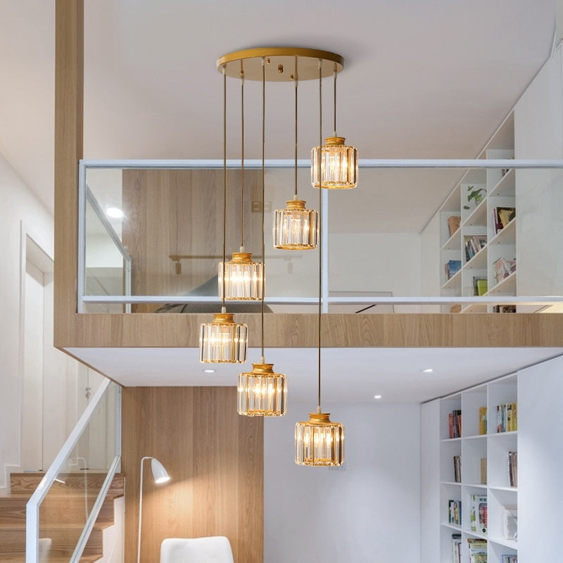 Long Modern Minimalist Chandelier