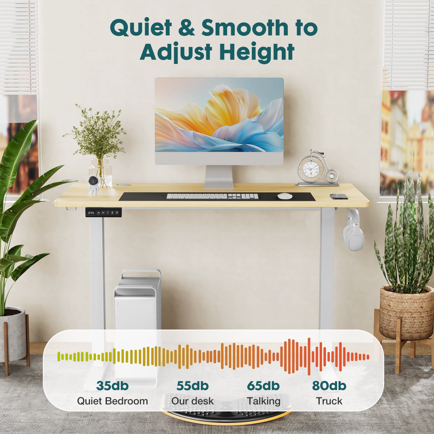 Adjustable Height Office Desk