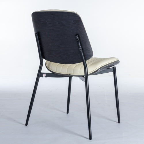 Set Of Two Beige Office Chairs