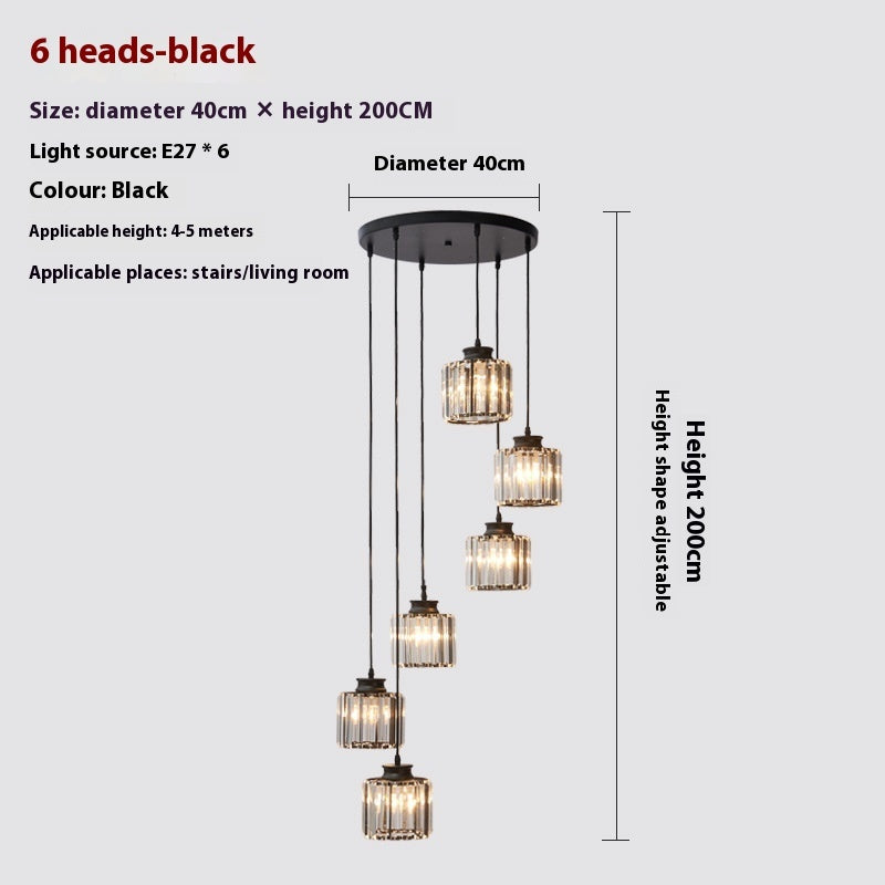Long Modern Minimalist Chandelier