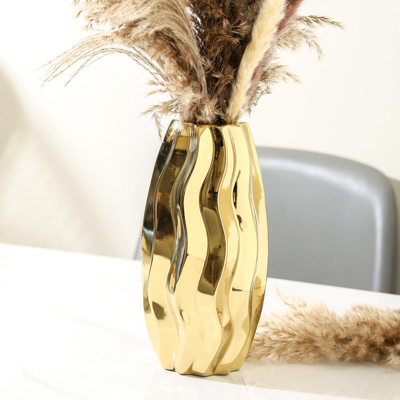 Unique Gold Vases