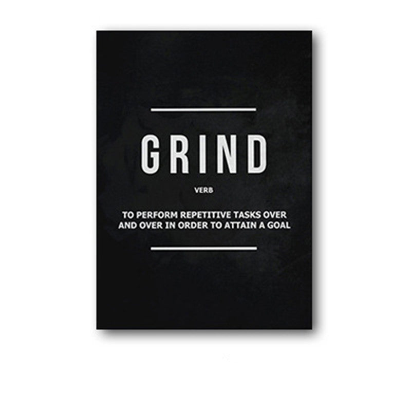 Hustle, Grind & Execution Wall Art