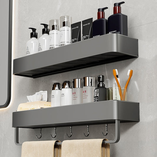 Bathroom Organiser Rack With Towel Holder