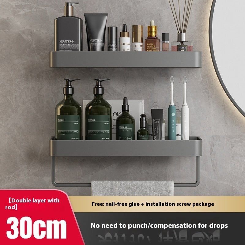 Bathroom Organiser Rack With Towel Holder