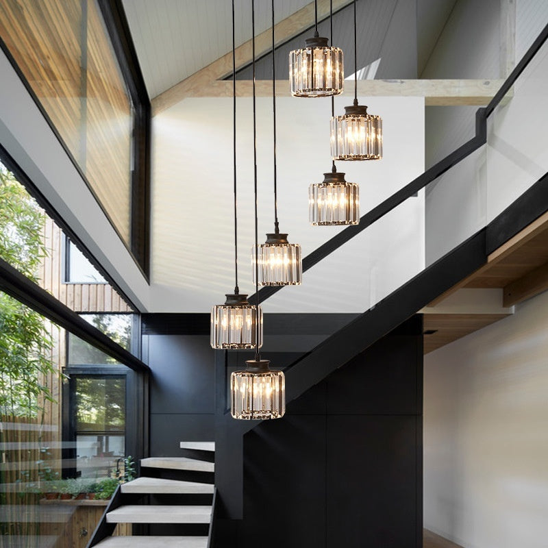 Long Modern Minimalist Chandelier