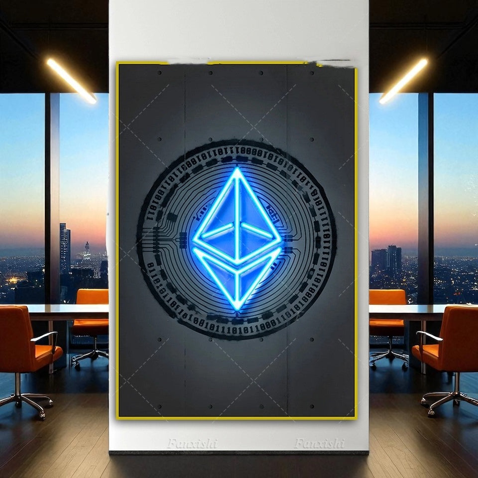 Canvas Art Blue Diamond