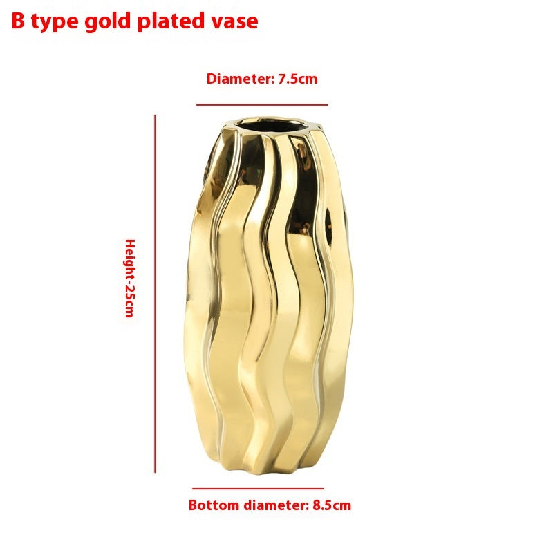 Unique Gold Vases