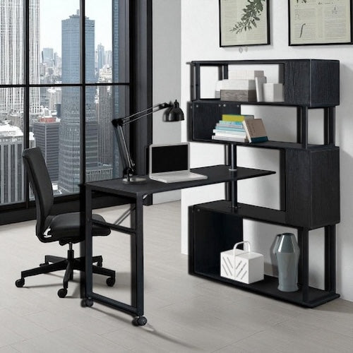 Shelves With L-shaped Corner Desk /Table