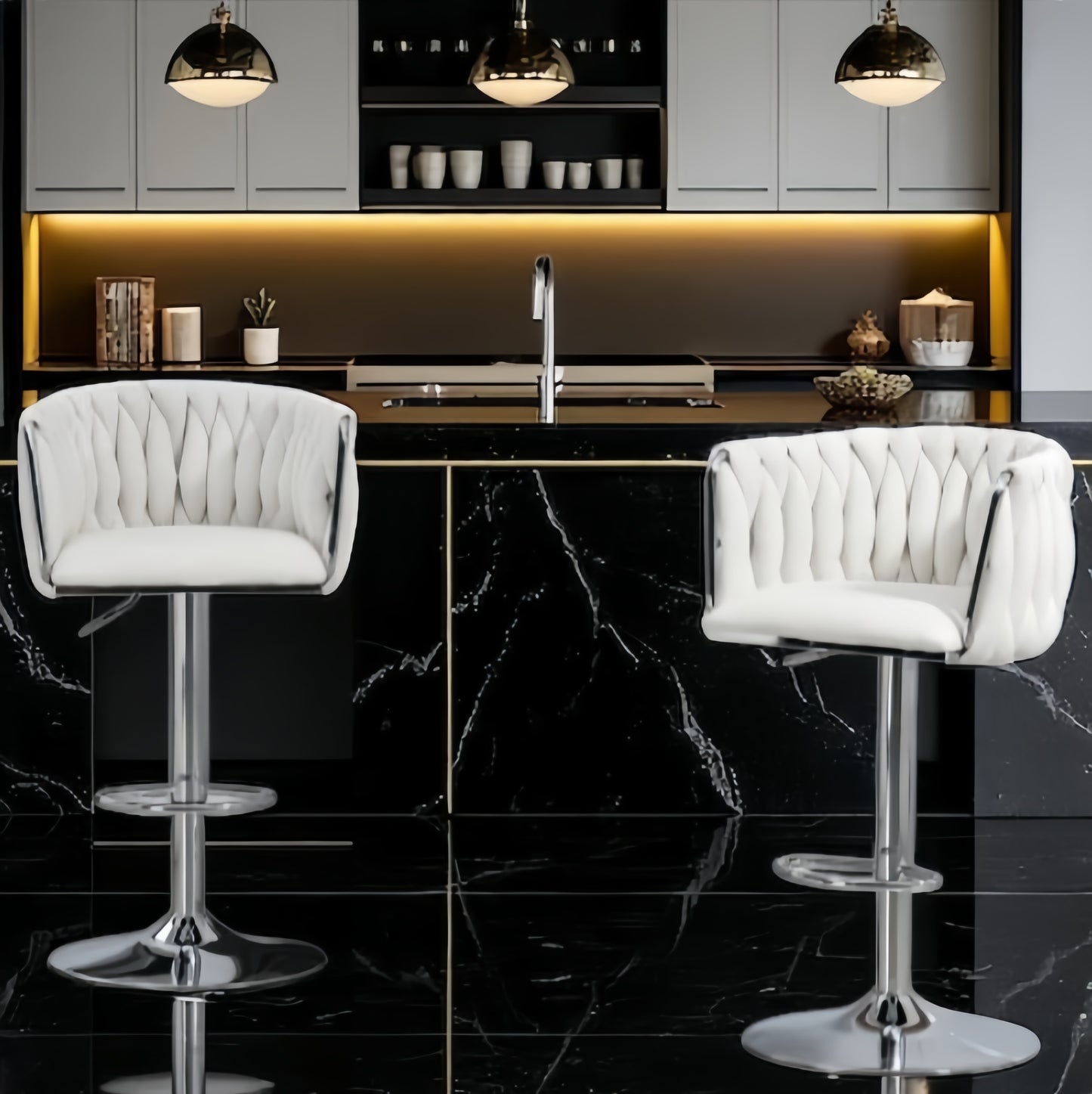 Set Of Two Retro Barstools