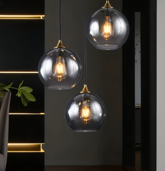 Glass Ball Chandelier