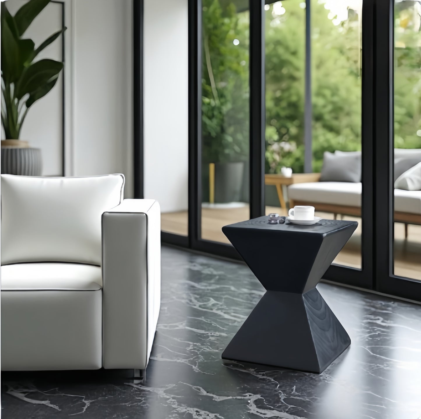 Unique Wooden Shaped Side Table