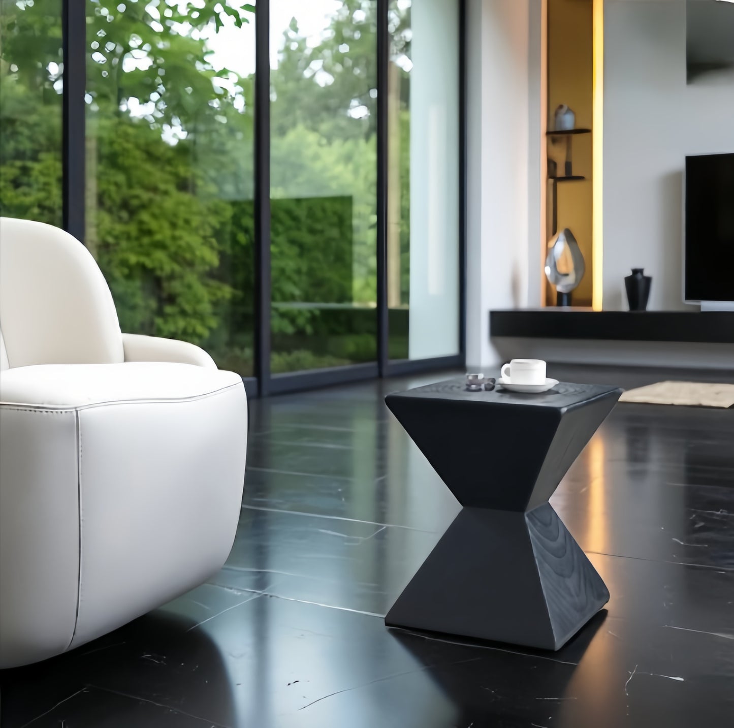 Unique Wooden Shaped Side Table