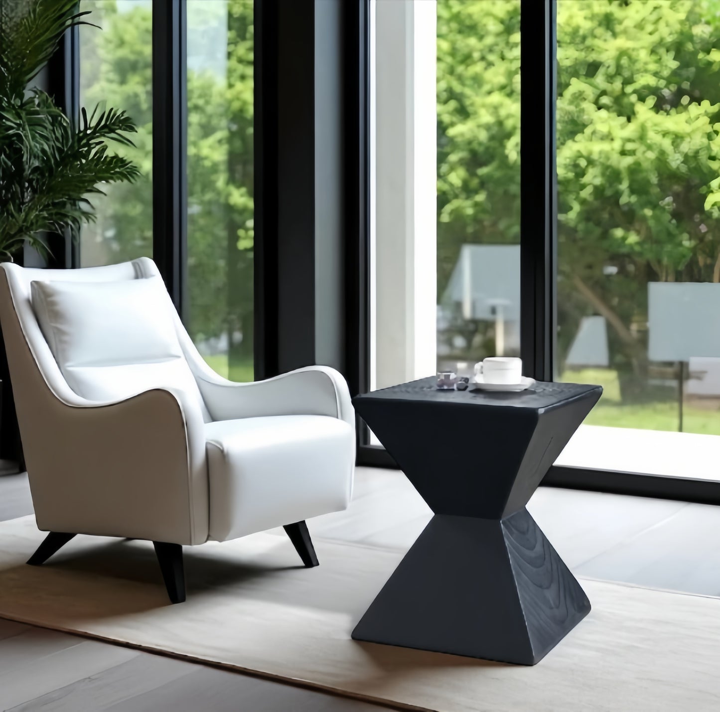 Unique Wooden Shaped Side Table