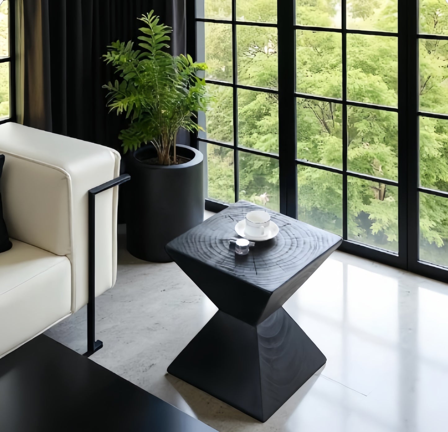 Unique Wooden Shaped Side Table