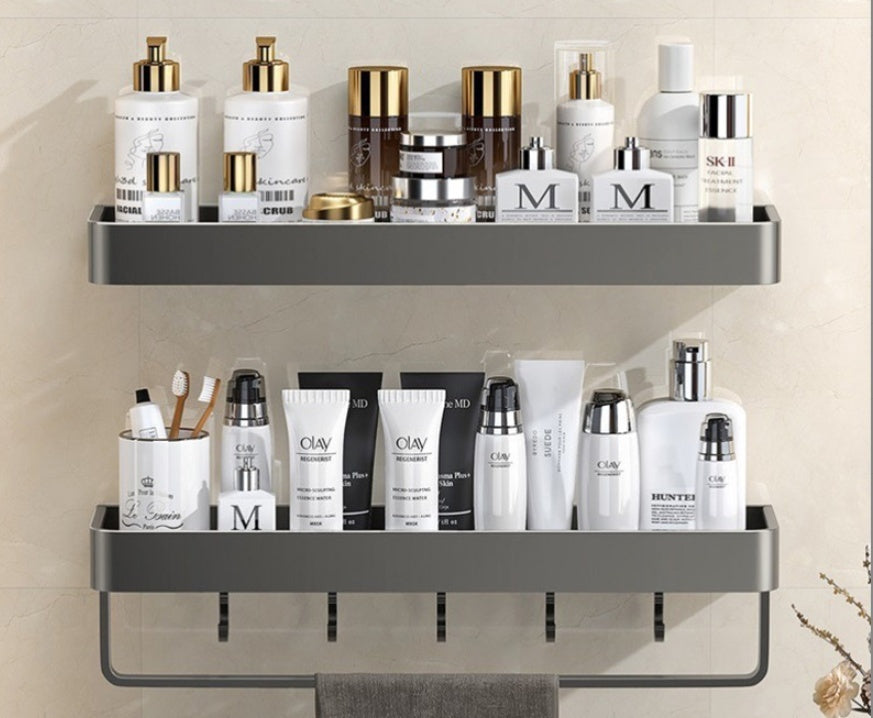 Bathroom Organiser Rack With Towel Holder