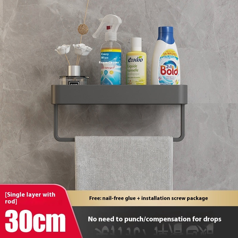 Bathroom Organiser Rack With Towel Holder