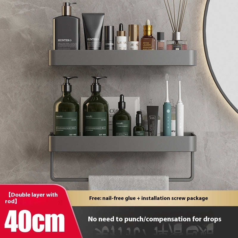 Bathroom Organiser Rack With Towel Holder