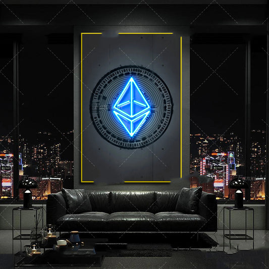 Canvas Art Blue Diamond