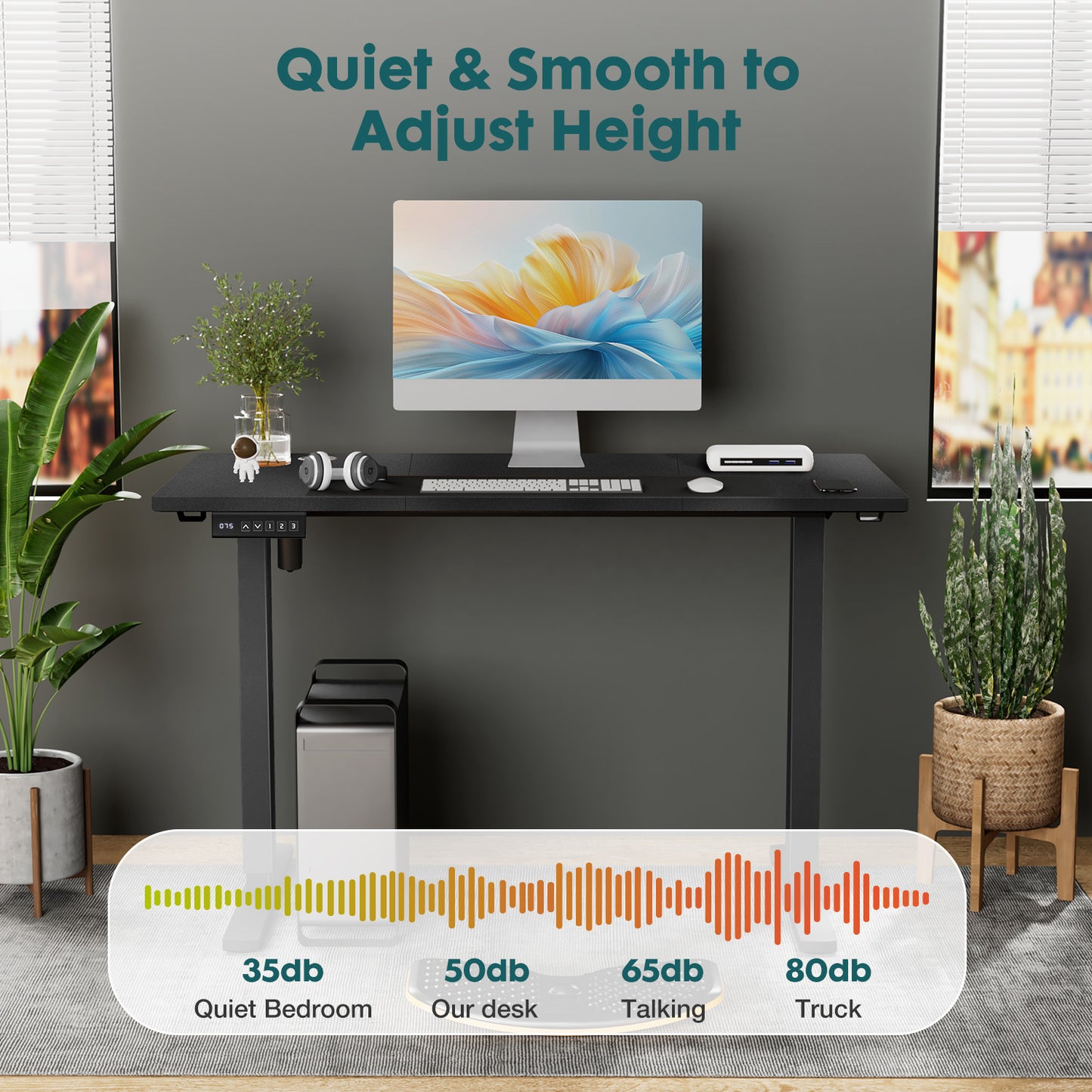 Adjustable Height Office Desk