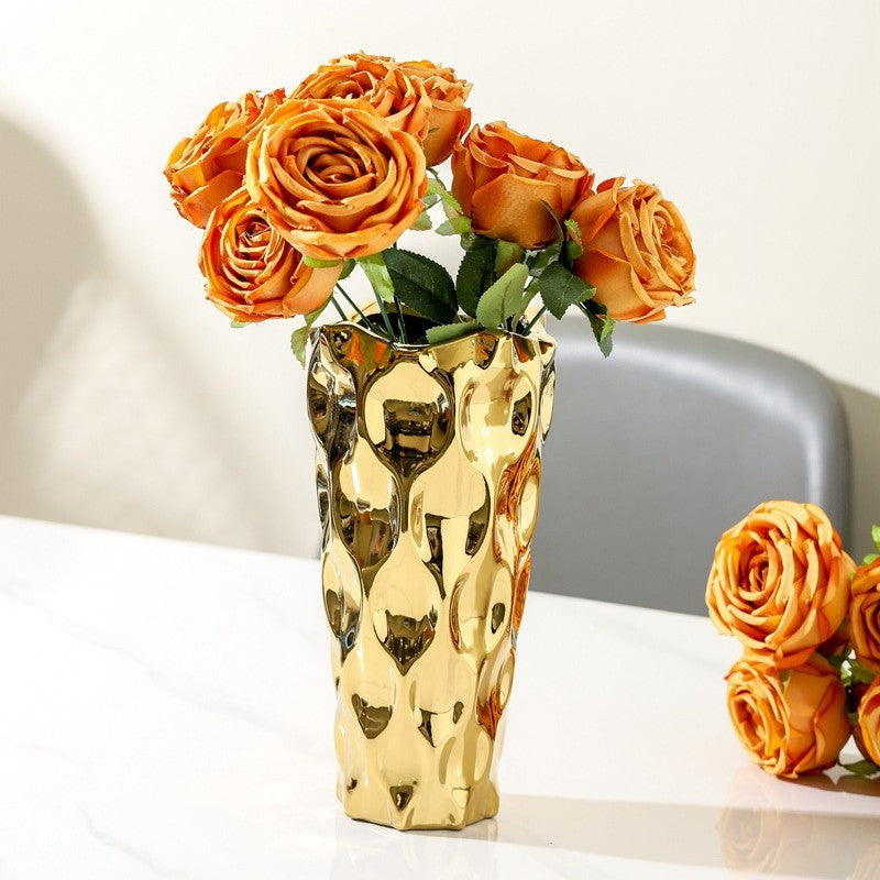 Unique Gold Vases