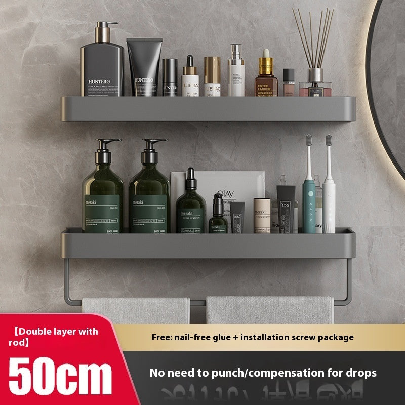 Bathroom Organiser Rack With Towel Holder