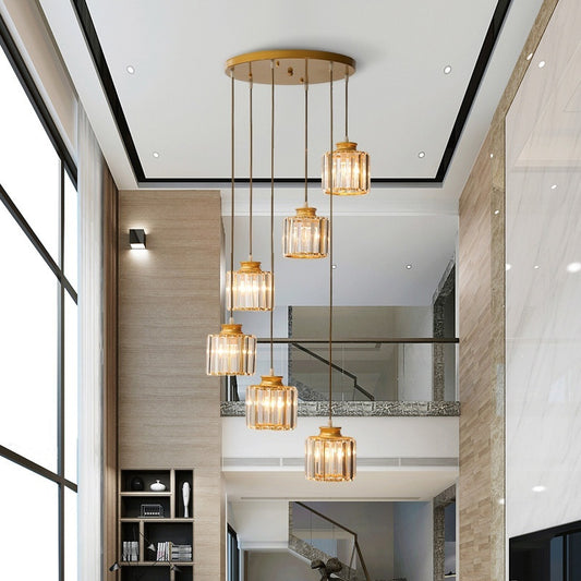 Long Modern Minimalist Chandelier